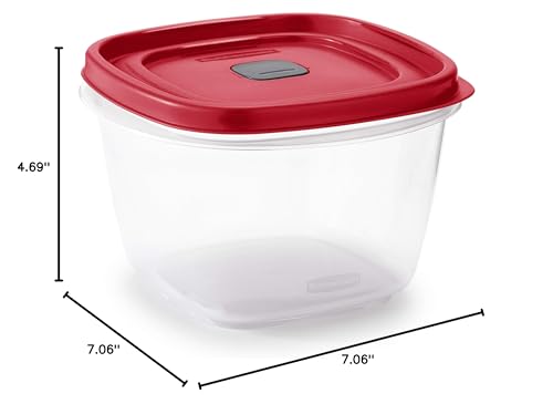 7-Cup Food Storage Container, Racer Red (Pack of 2) R78921