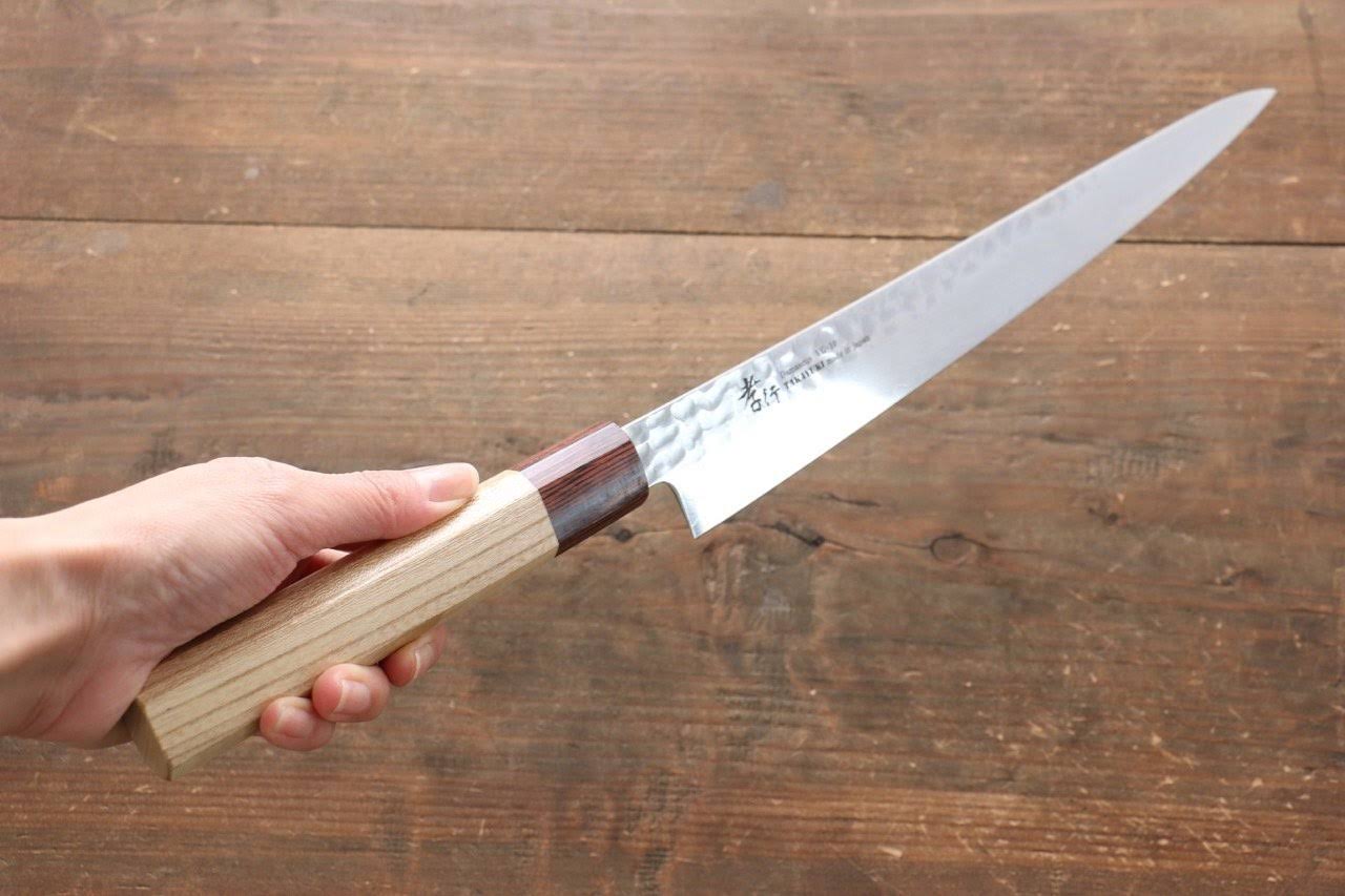 VG10 33 Layer Damascus Sujihiki Japanese Knife 240mm Keyaki Handle Q86419