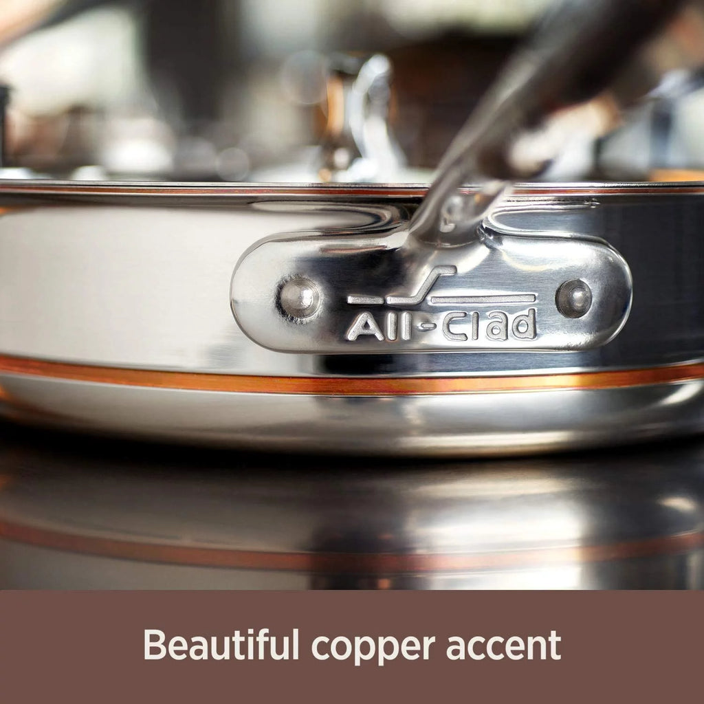 14 Piece 5-Ply Stainless Steel Copper Core Cookware Set C208