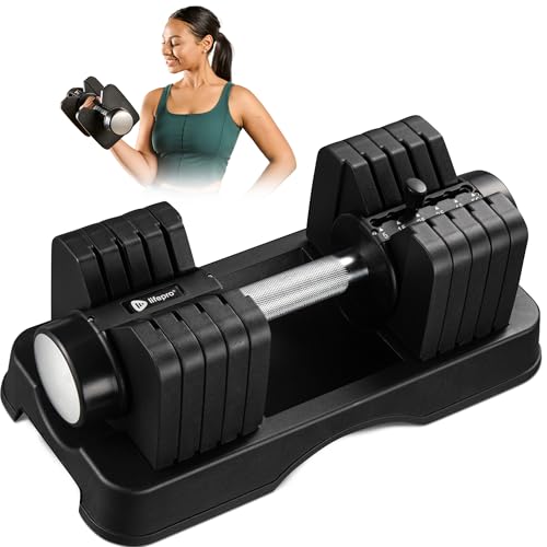 Adjustable Dumbbells Set - 5in1-15lb 25lb 43lb 55lb with Rack O905811