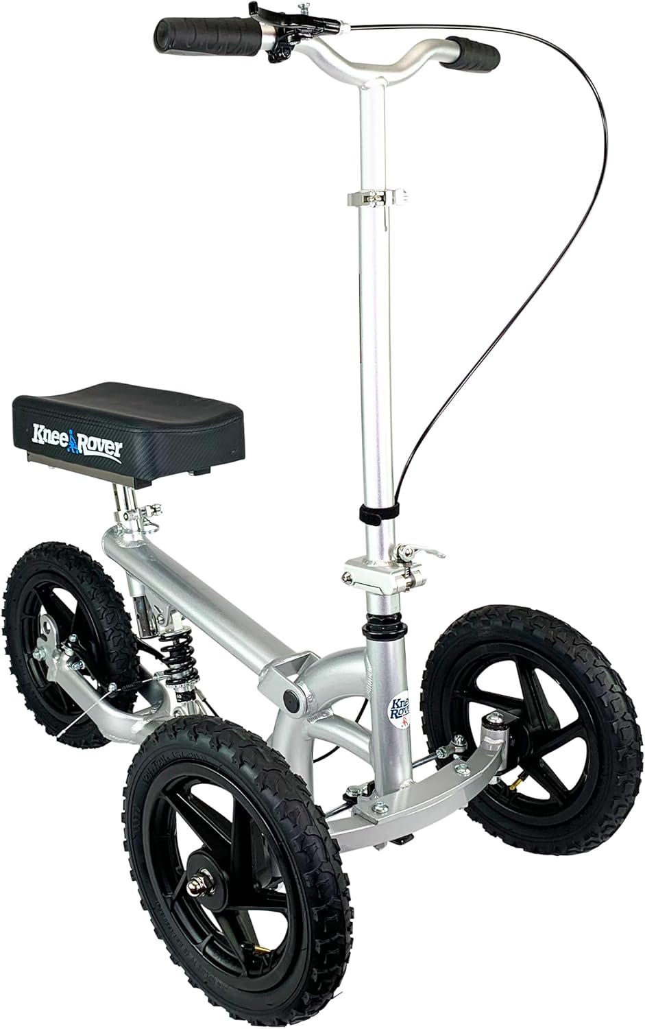 Silver All Terrain Knee Scooter with Shock Absorber U67207