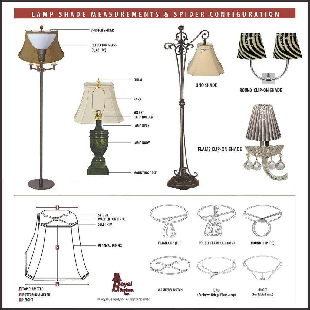 Beige 20x22 Deep Empire Lamp Shade U264