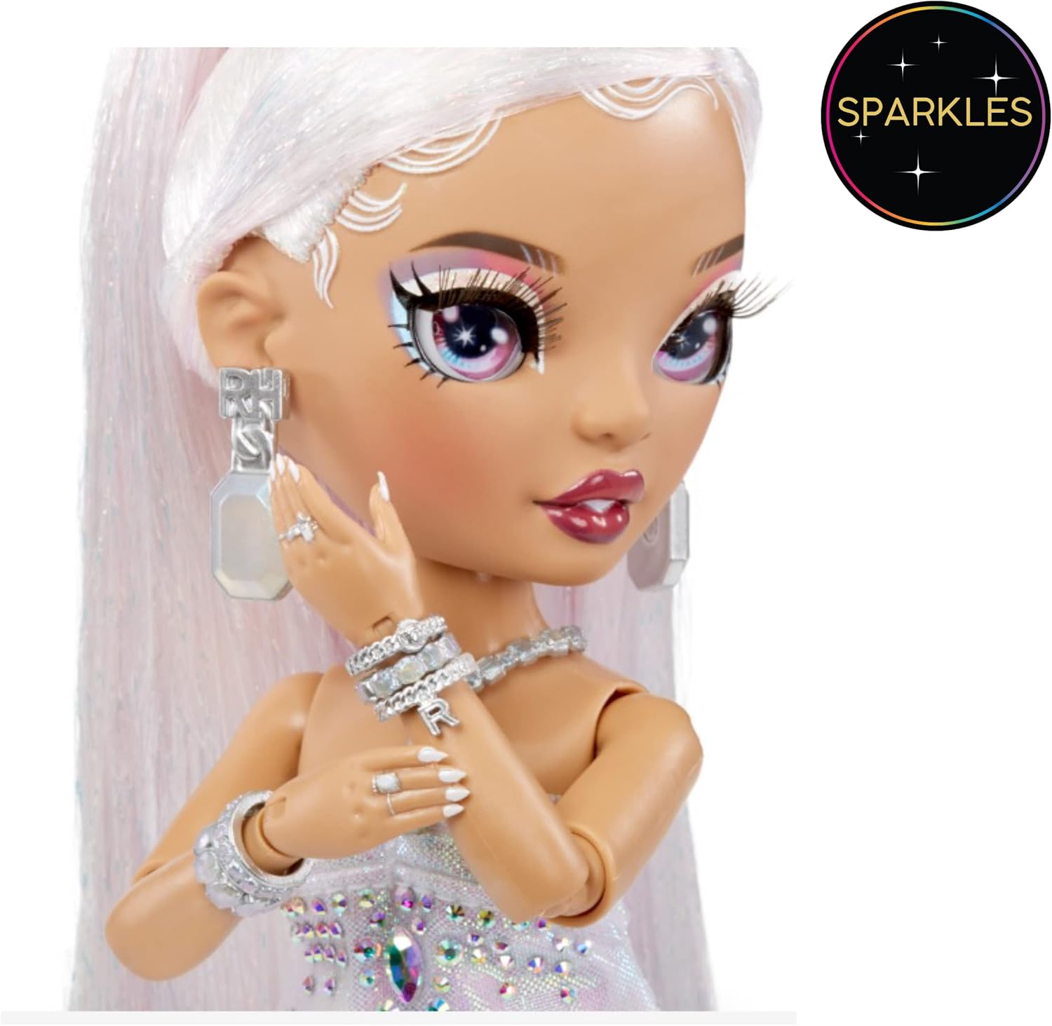 Rainbow High Doll with Multicolor Hair and Iridescent Gown H87153