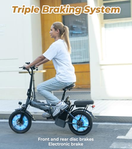 14'' Electric Folding Bike with Removable Battery L276