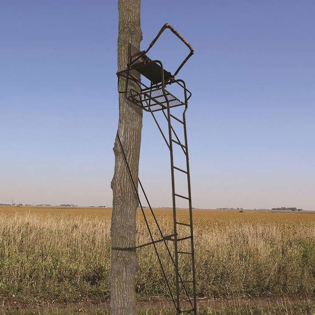 Camouflage 18.5 Foot 1 Person Adjustable Ladder Tree Stand (2 Pack) U220368