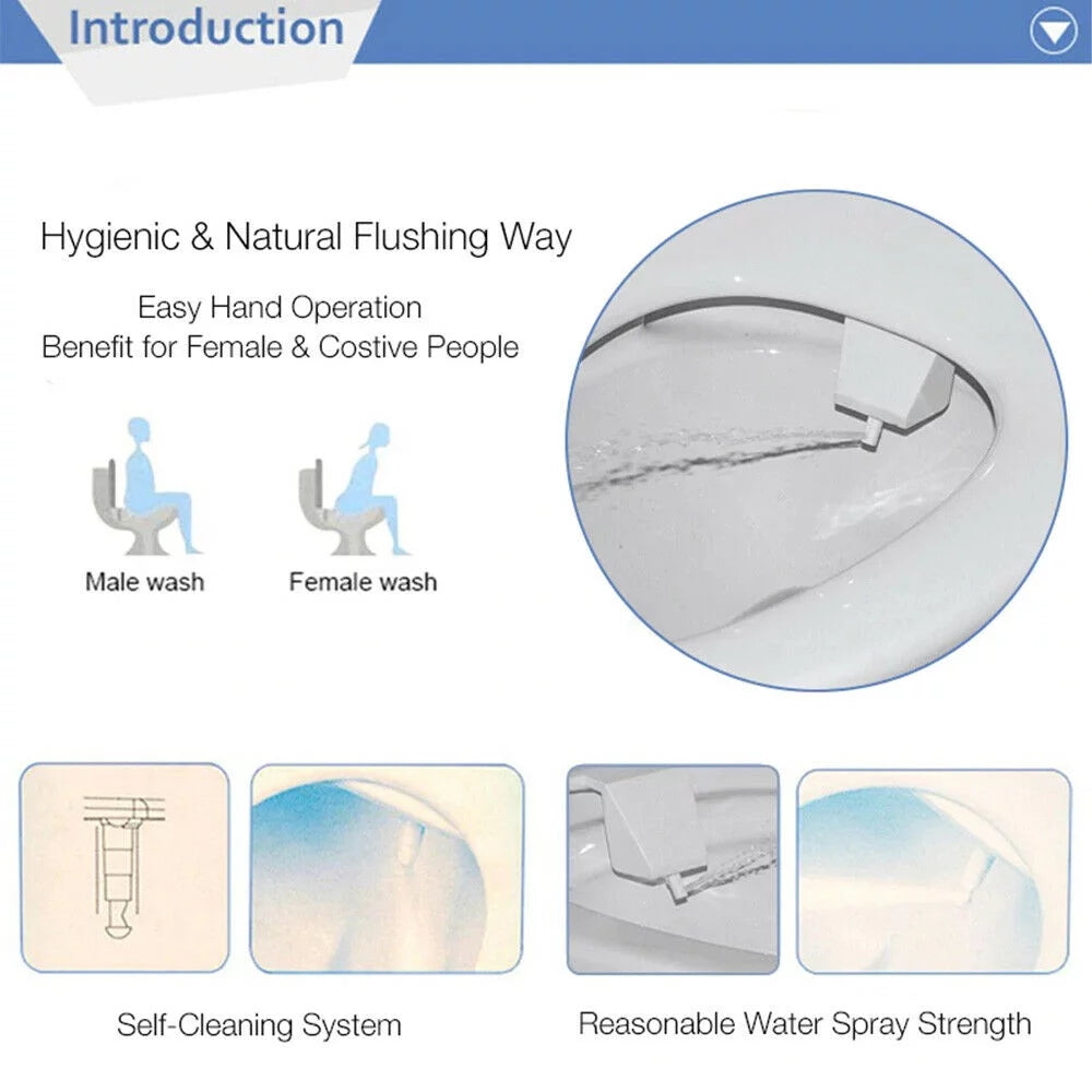 Non-Electric Bidet Toilet Seat Attachment K8798