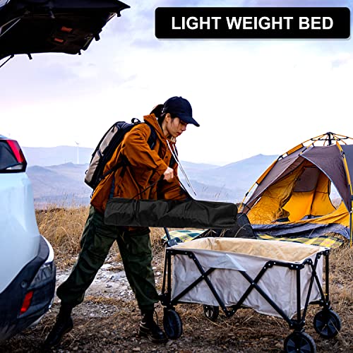 Folding Camping Cot with Storage Bag Black M29366
