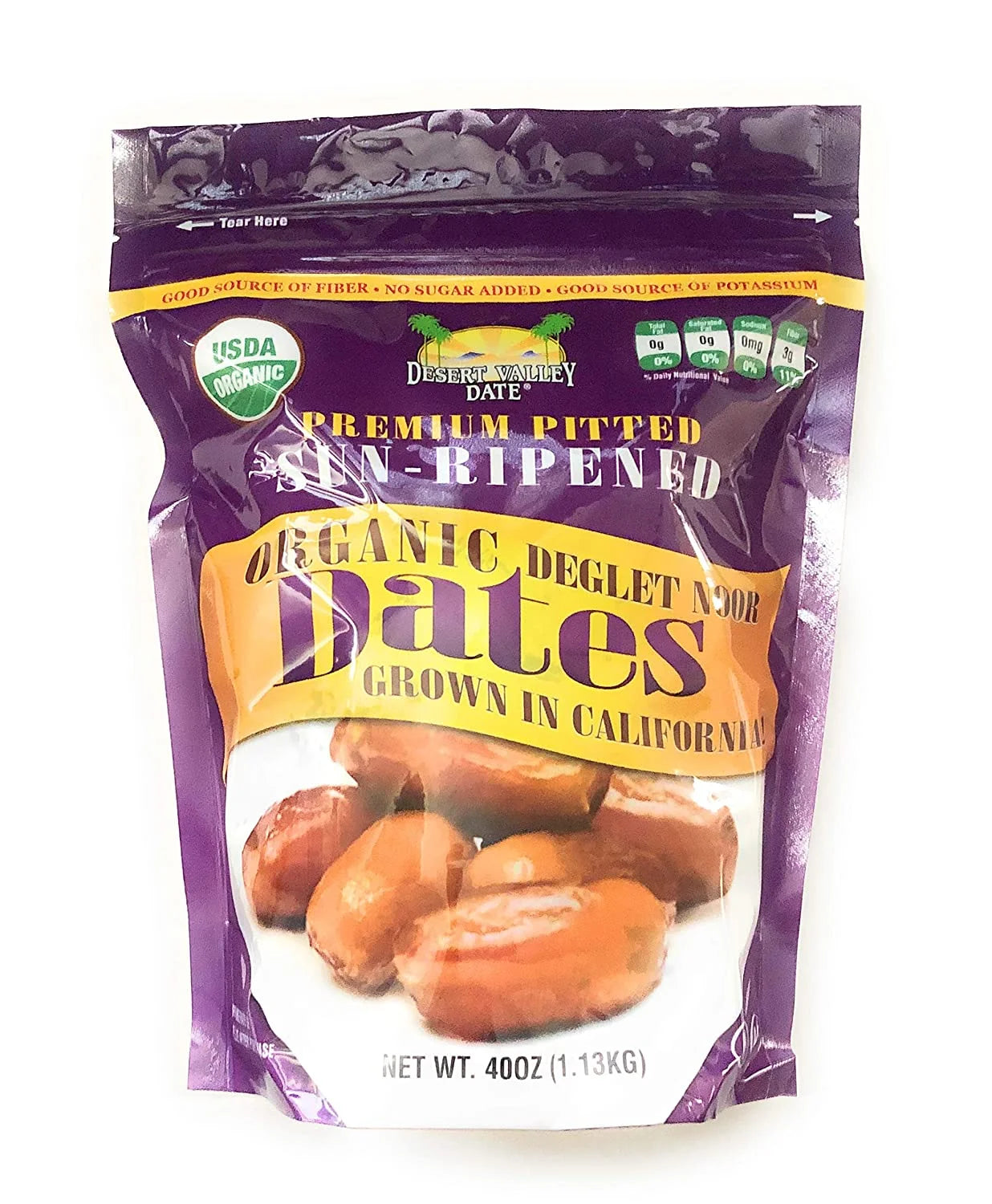 Organic Deglet Noor Pitted Dates E65719