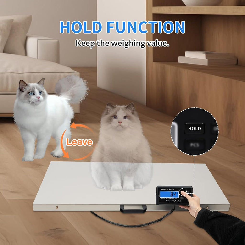 Digital Pet Scale Max 660lbs Heavy Duty with Power Adapter C905