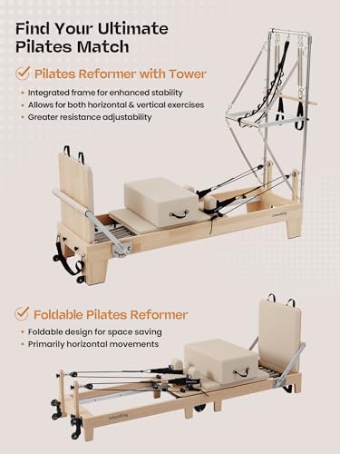 Oak Wood Pilates Reformer Machine V3455