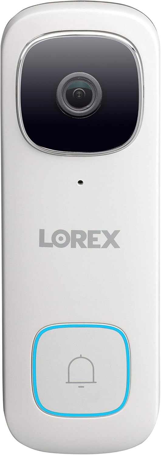 2K WiFi Wired Video Doorbell Camera, White K68901