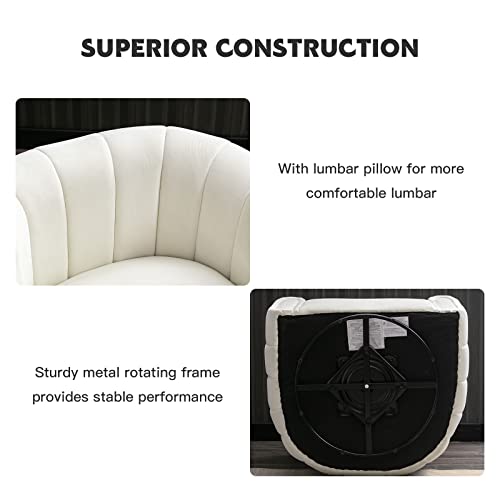 Green Velvet Swivel Barrel Chair J199