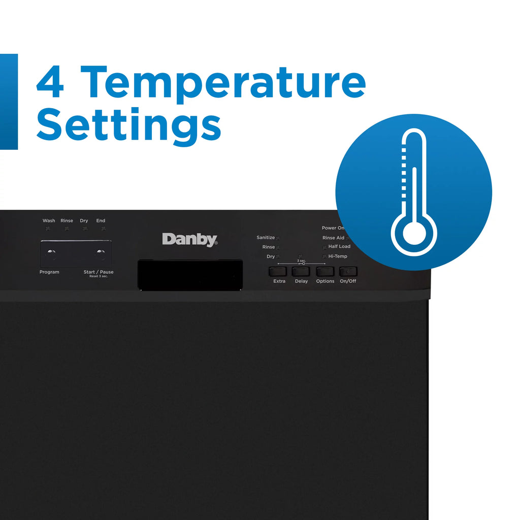 18" Wide Built-in Dishwasher in Black X764