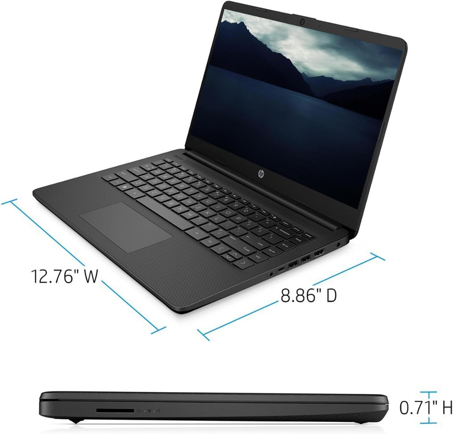 14'' HD Intel Celeron N4120 8GB RAM 128GB Windows 11 Laptop O707629