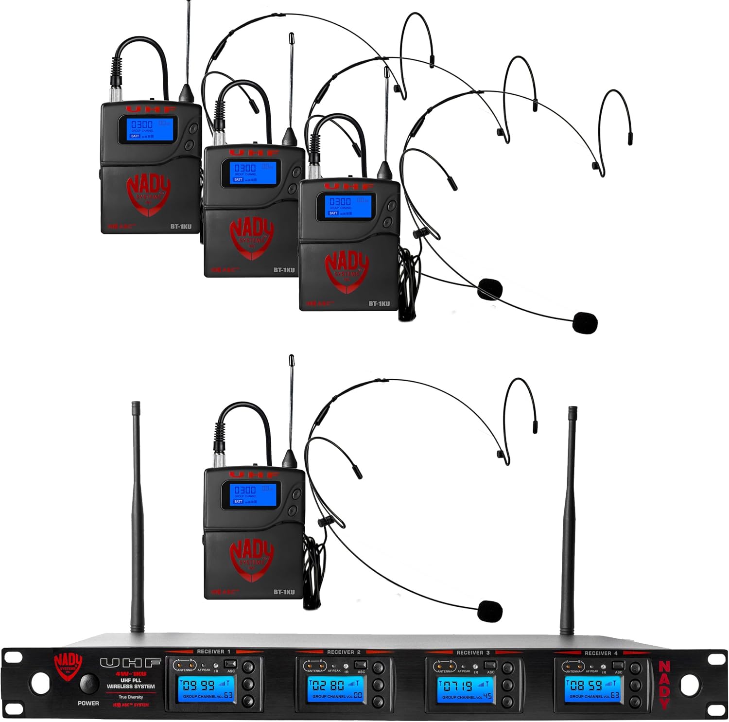 Dual True Diversity UHF Wireless System with 2 Lapel Microphones Z5135