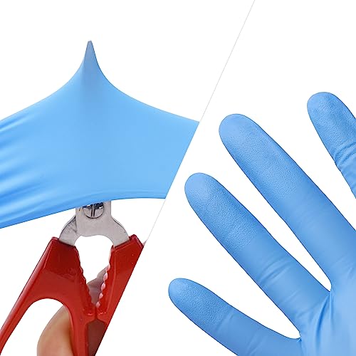 Disposable Nitrile Gloves 6 mil Blue Heavy Duty Latex Free S35108