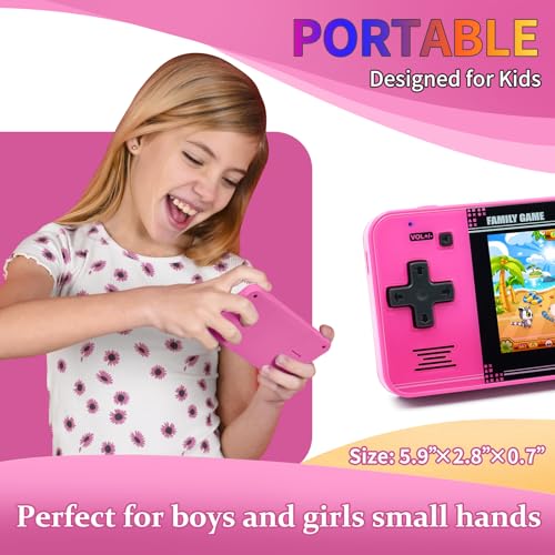 Handheld Retro Video Game Player with 3.0" LCD Screen (Red) P63536