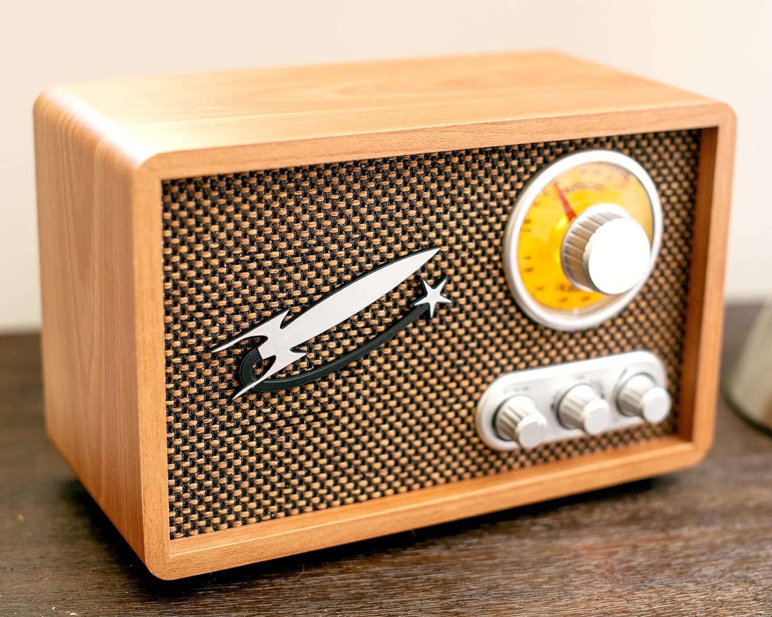 Vintage Wood Radio AM FM with Bluetooth P50012