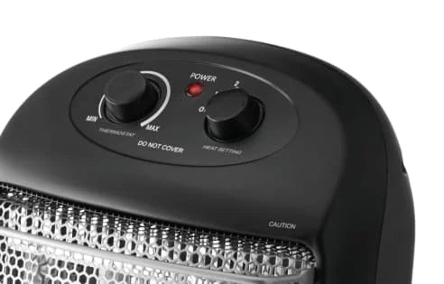 Black Quartz Electric Tower Space Heater A789145
