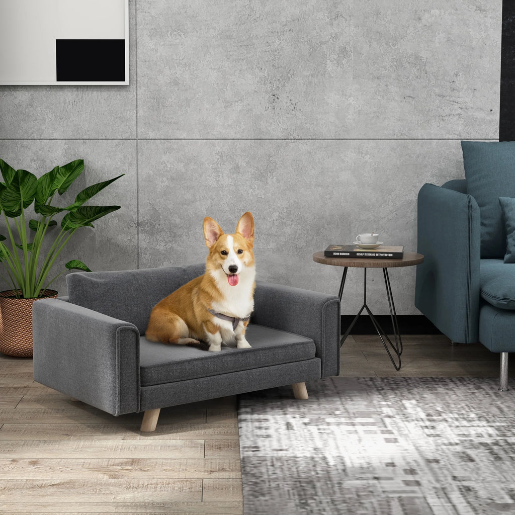 Gray Elevated Pet Sofa P803