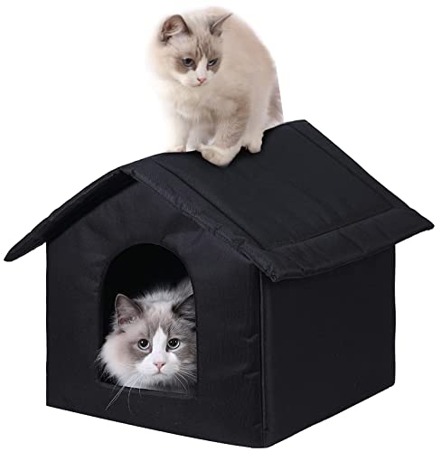 Brown Waterproof Outdoor Cat House Y832835