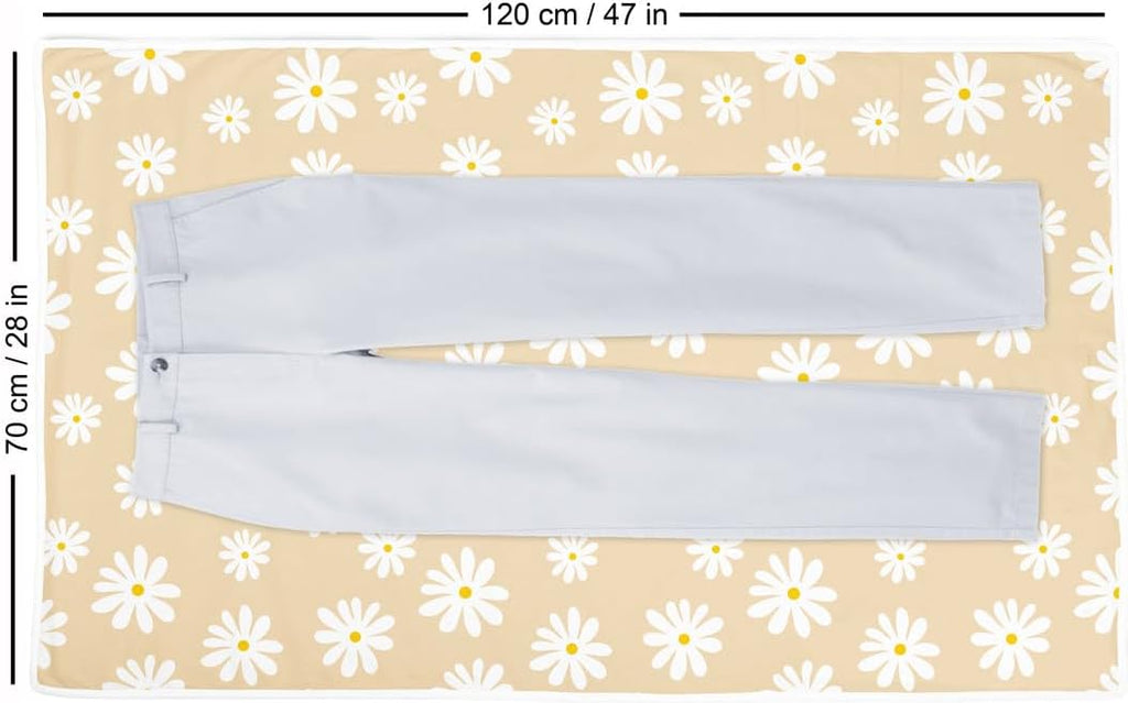 Large 48"x28" Ironing Mat with 3mm Padding & Silicone Iron Rest Q616211