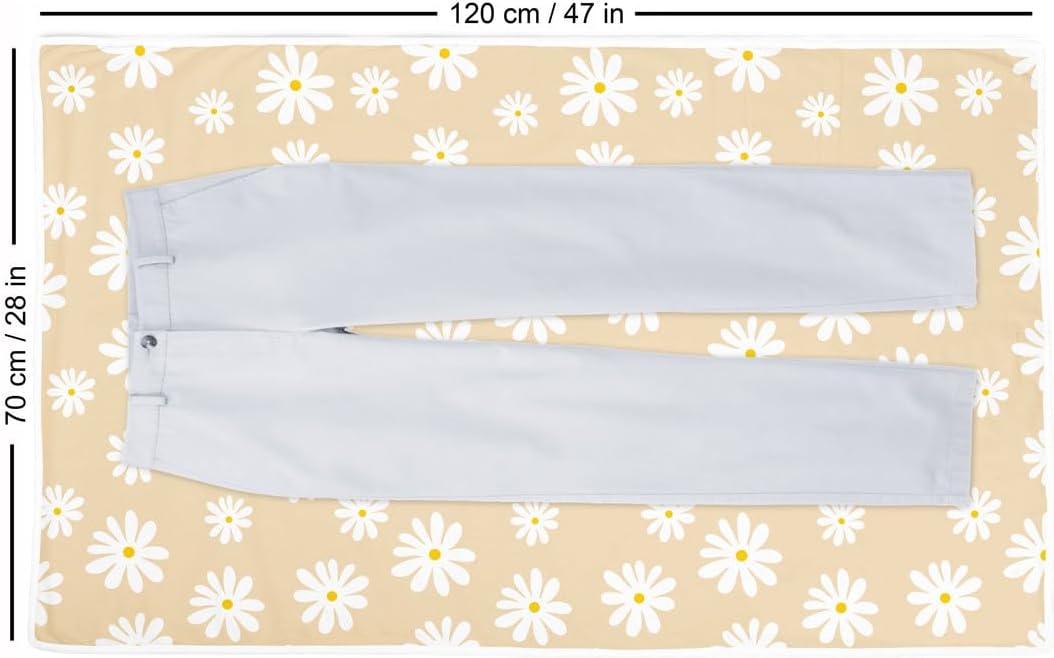 Large 48"x28" Ironing Mat with 3mm Padding & Silicone Iron Rest Q616211