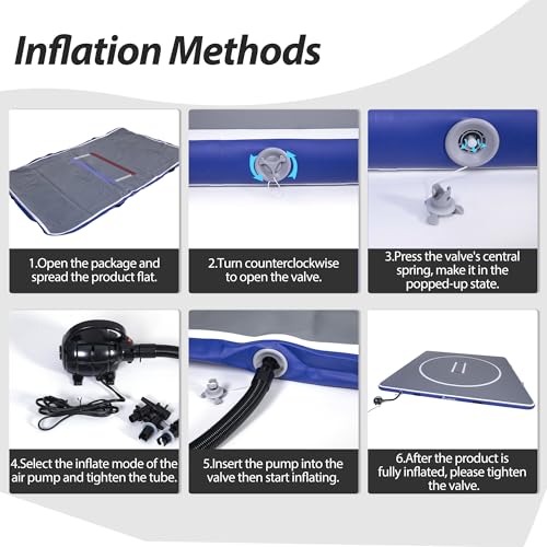 Gray Inflatable Wrestling Mat 10FT/5FT U62830