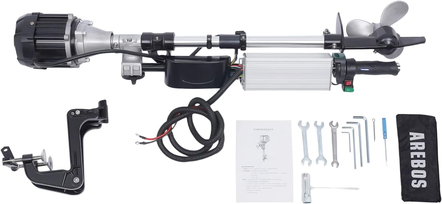 1000W 5HP Electric Outboard Motor Brushless Trolling Motor for Small Vessels H20827