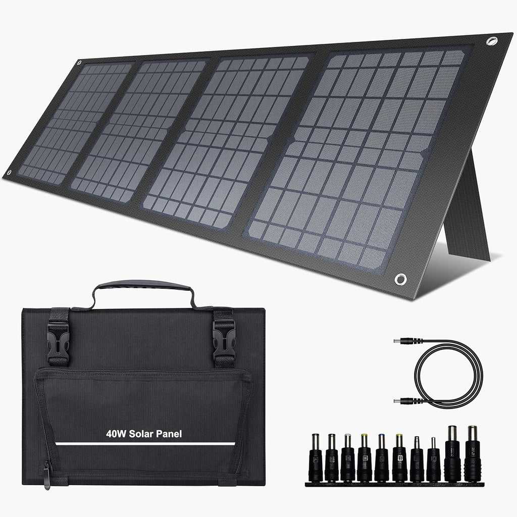 Portable Power Station 120Wh, 100W Solar Generator, 40W Solar Panel, Carrying Case Z82262