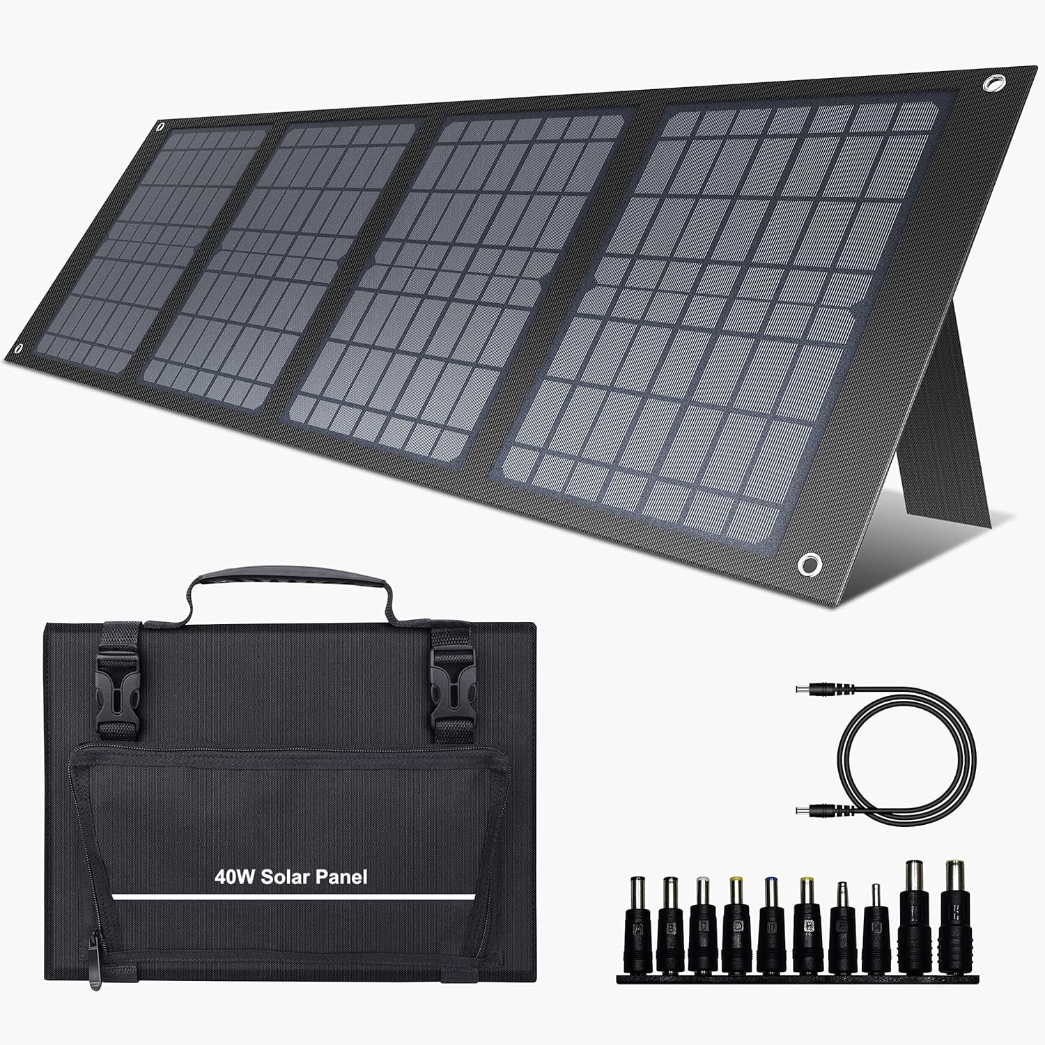 Portable Power Station 120Wh, 100W Solar Generator, 40W Solar Panel, Carrying Case Z82262