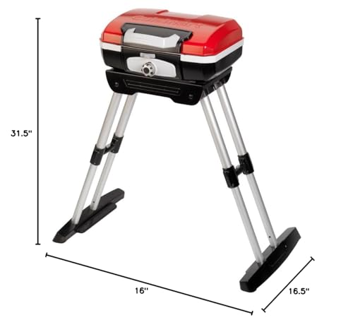 Portable Propane Gas Grill with 150 sq. in. Cooking Surface and Tote Cover S91501