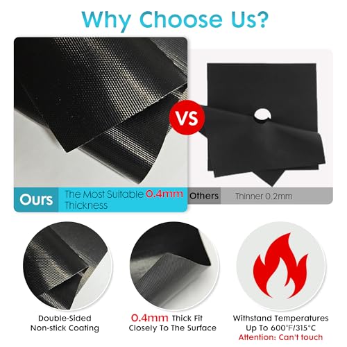Reusable Non-Stick Stove Top Cover Guard With 2PCS Stove Gap Covers V476919