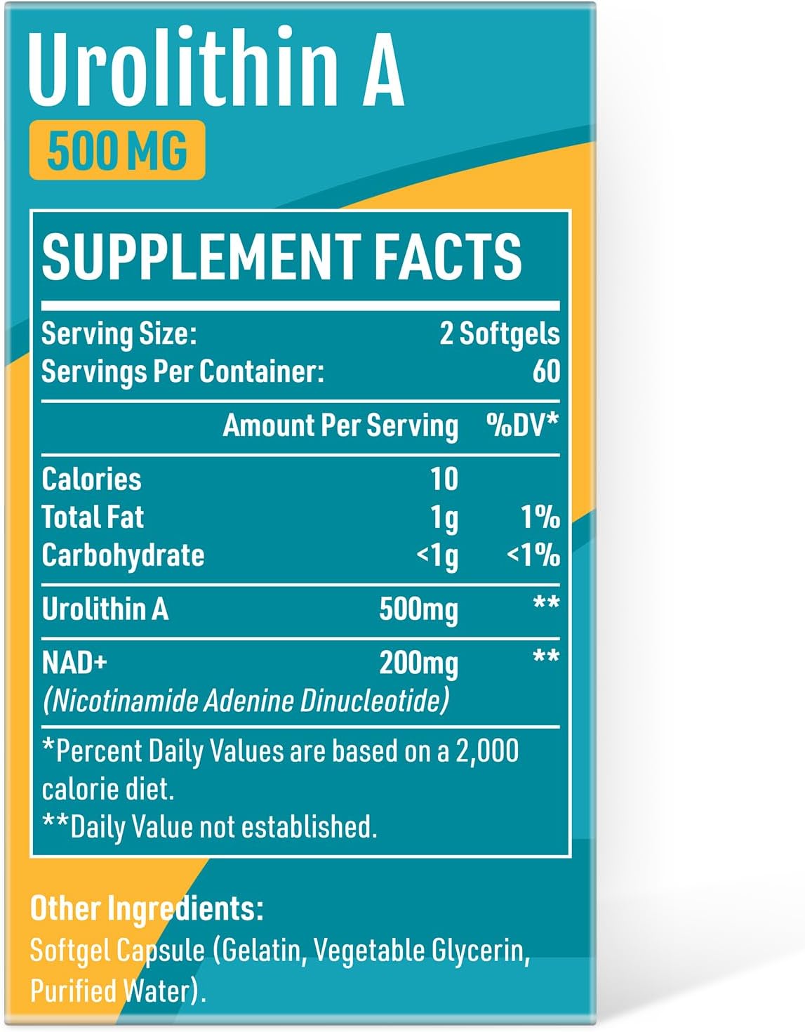 Urolithin A 500mg Supplement E111357