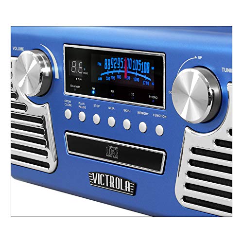 Black 3-Speed Turntable with CD Player, AM/FM Radio, Bluetooth P515544