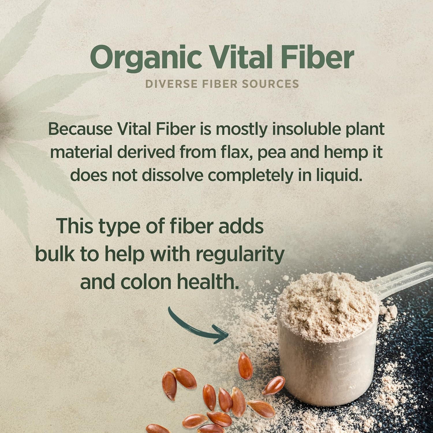 Organic Soluble and Insoluble Fiber Supplement 7.76 oz G911024
