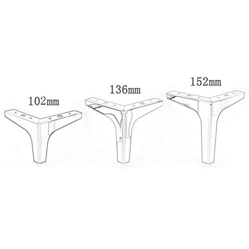 4 Load-Bearing 4.5 Inch Iron Furniture Legs D4498
