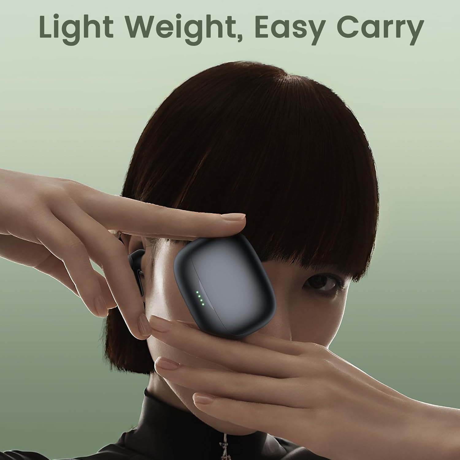 Black Wireless Earbuds with Mic H87885