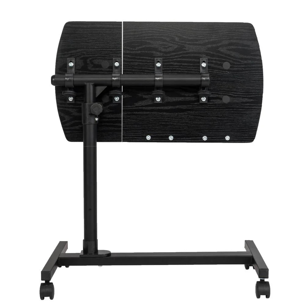 Adjustable Black Laptop Desk Rolling Cart Sofa Over Bed Notebook Table Stand S4791