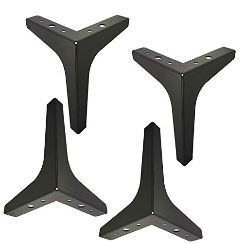 4 Load-Bearing 4.5 Inch Iron Furniture Legs D4498