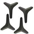 4 Load-Bearing 4.5 Inch Iron Furniture Legs D4498