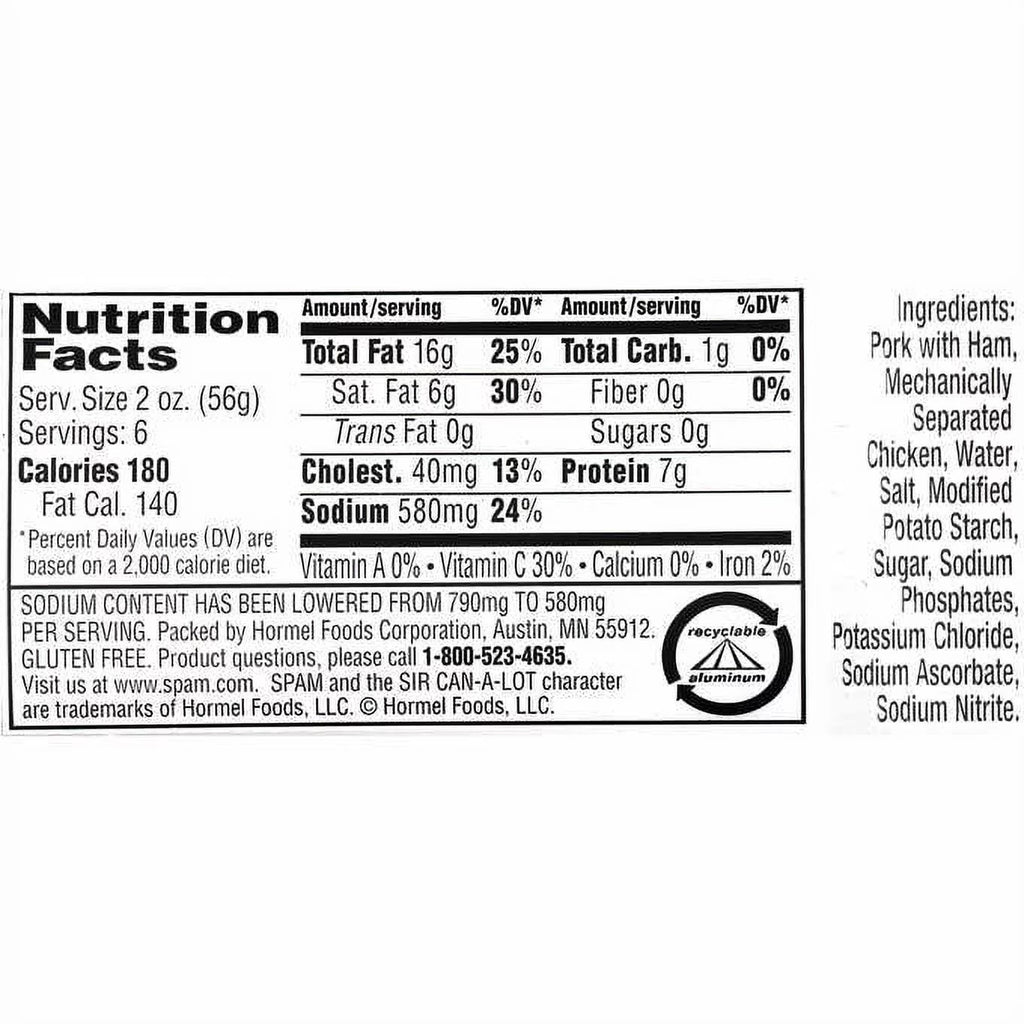 12 oz 8-count Less Sodium Canned Meat X830123