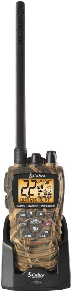 Handheld Floating VHF Radio, 6 Watt, Submersible, White M334365