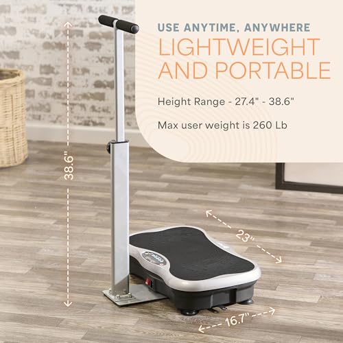 Vibration Plate Exercise Machine with Handlebars R8469