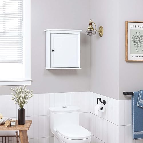 White Wall Mounted Bathroom Storage Cabinet L33526