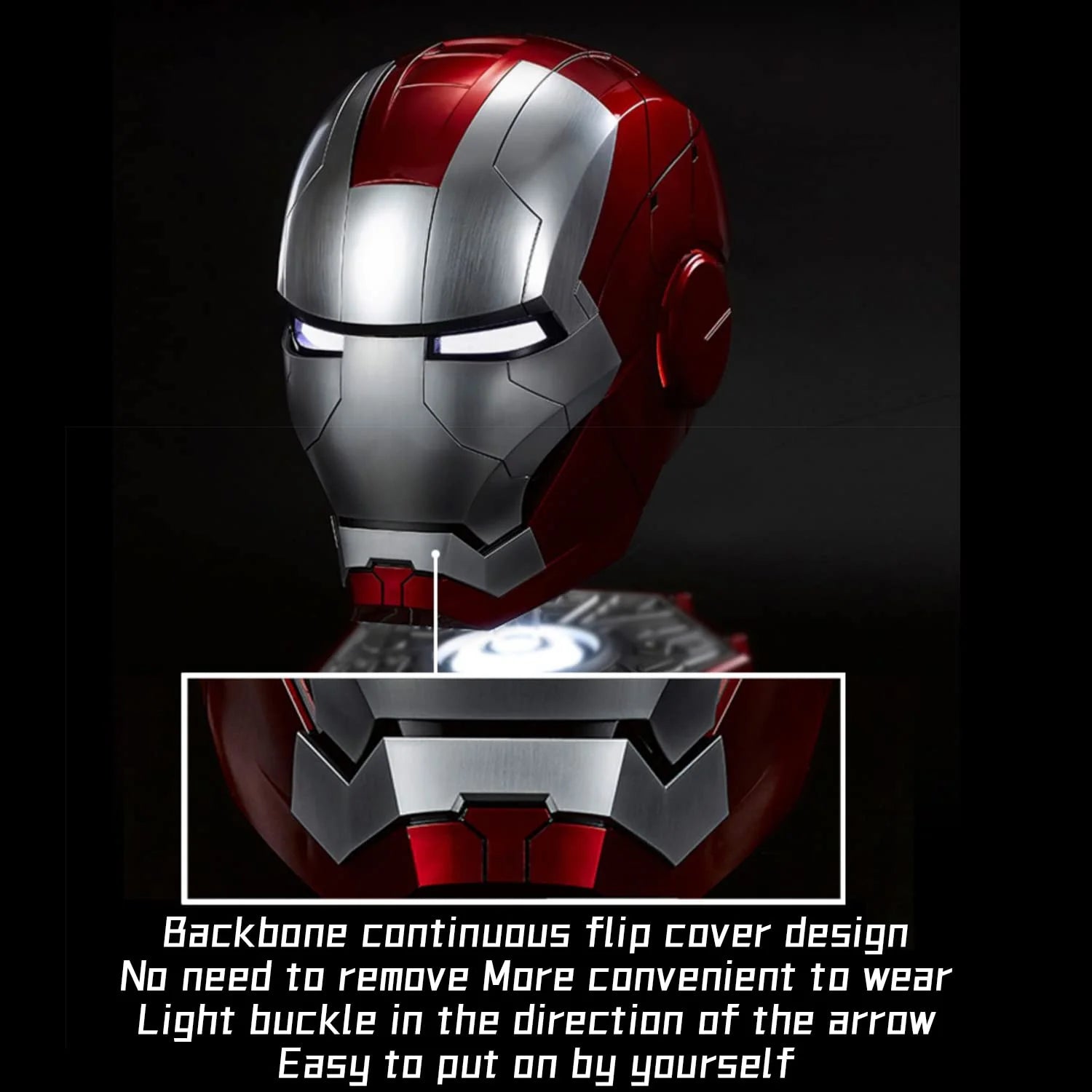 Iron Man Helmet Electronic Mask with Sounds & LED Eyes 1:1 Model F352
