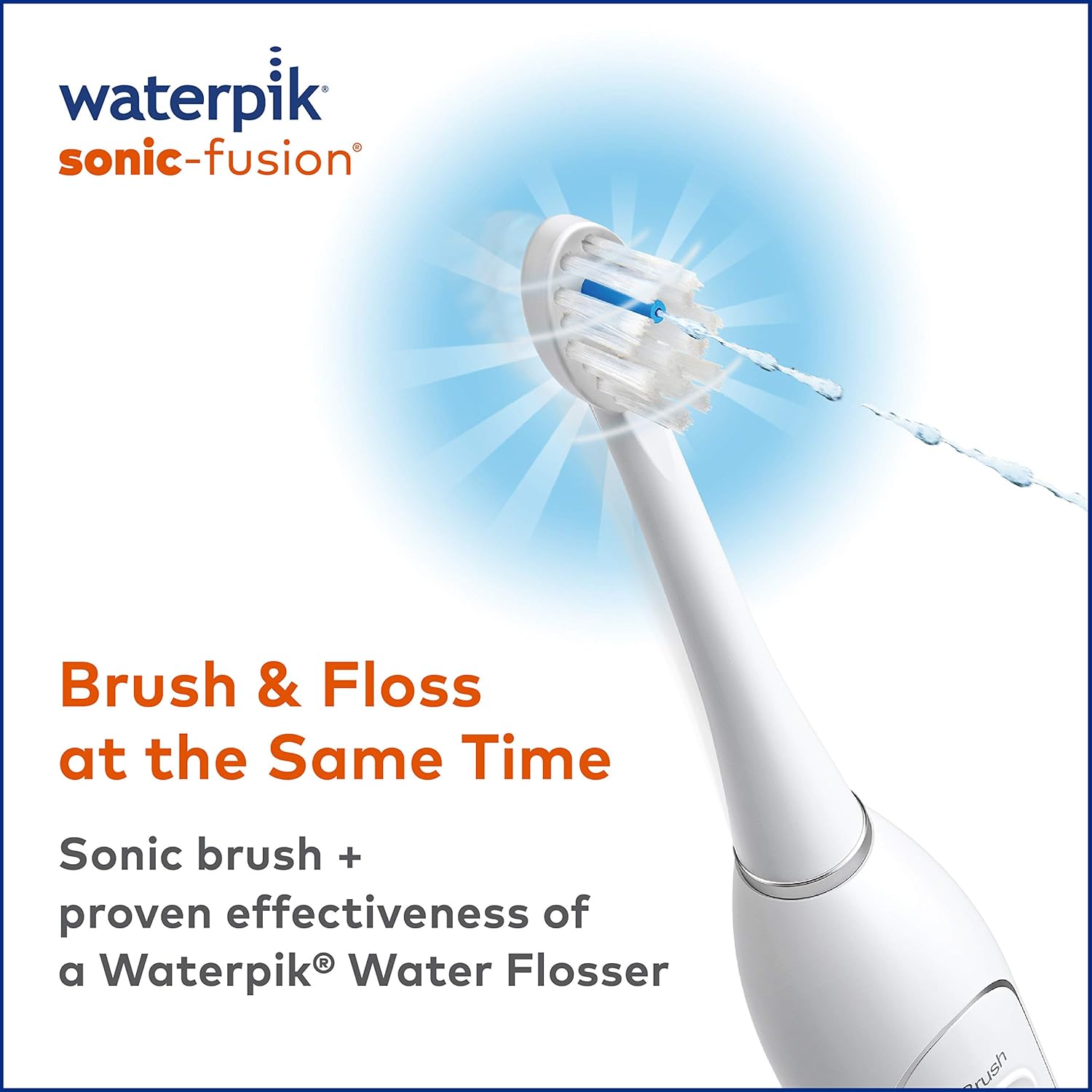 White Electric Toothbrush and Water Flosser Combo O1275