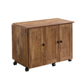 Brown Wood Sewing Craft Cart Q576065