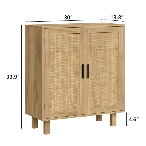 Rattan Buffet Cabinet with Drawer D68261