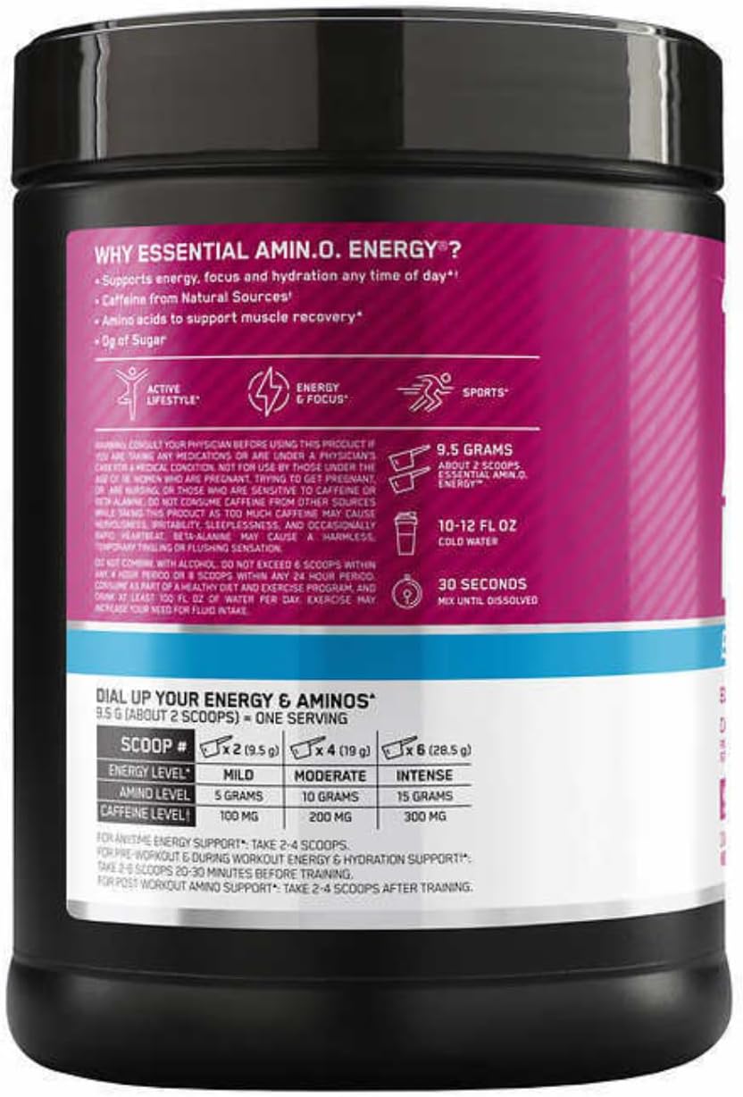 Wild Berry Essential Amino Energy Powder 72 Servings Z624033